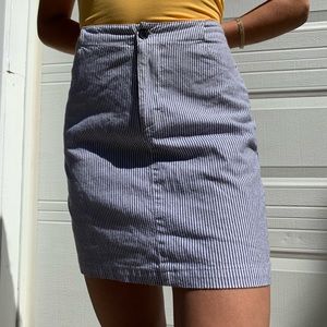 Pinstripe Brandy Melville mini skirt